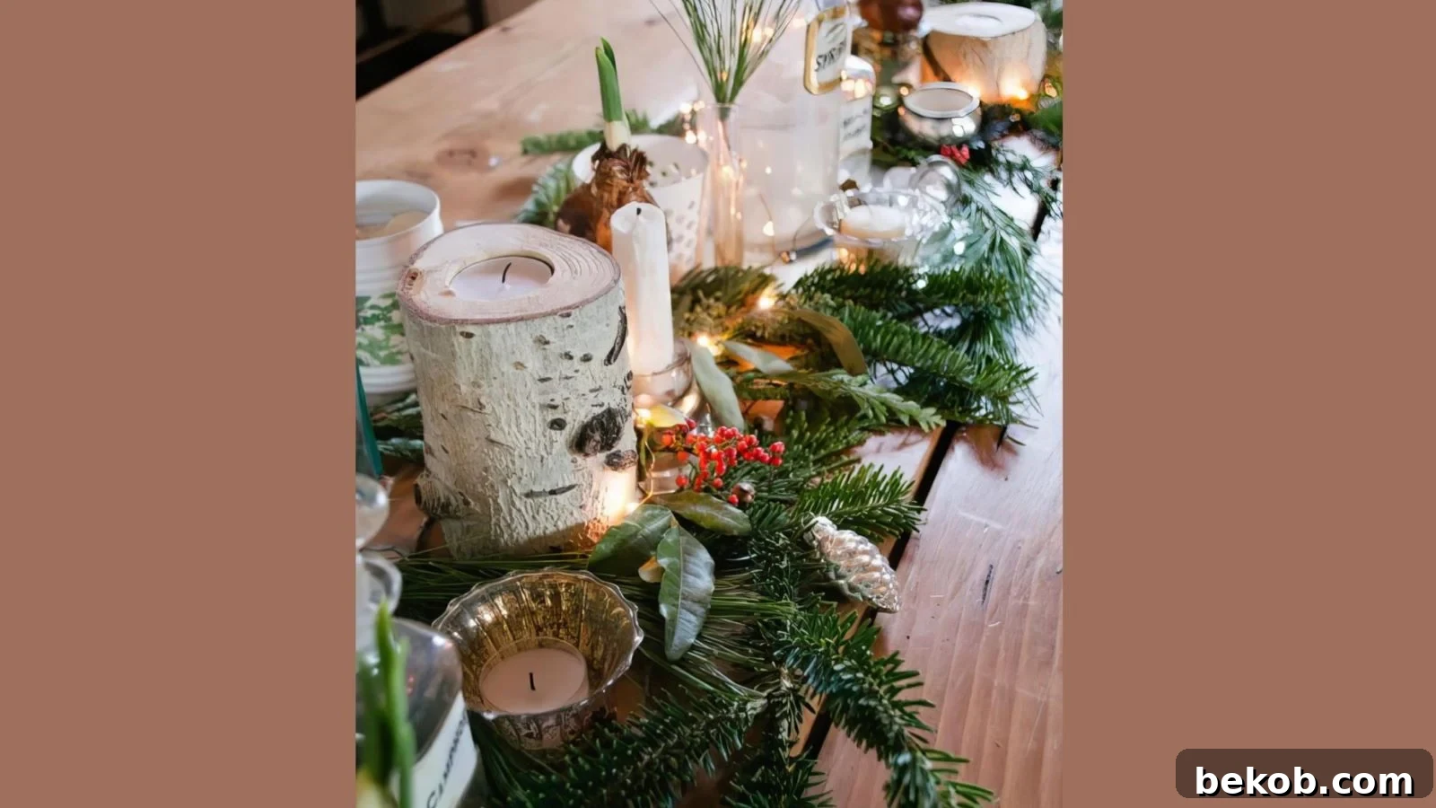 Fresh Greenery Table Runner Vintage Whites Via @Remodelaholic 530x800 032918
