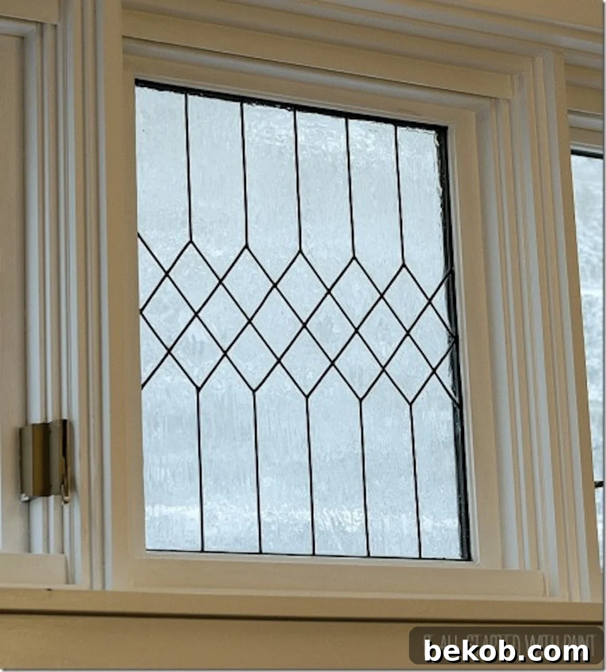 Faux Leaded Glass Window Tutorial