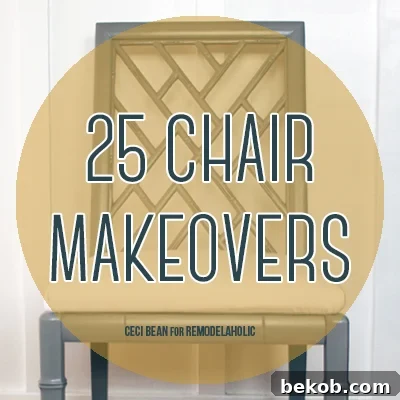 Explore 25 inspiring chair makeover ideas, from painting and reupholstering to creative upcycling, to transform any old chair into a stunning piece of home decor.