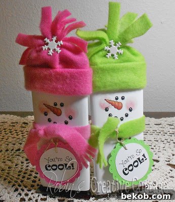 Snowman Hershey Bars