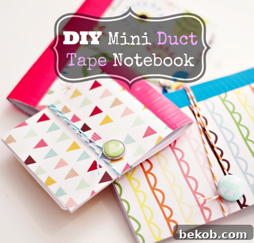 Mini Duct Tape Notebooks