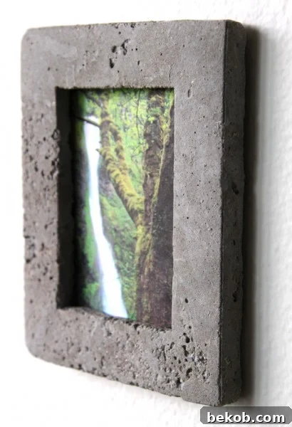 DIY concrete frame