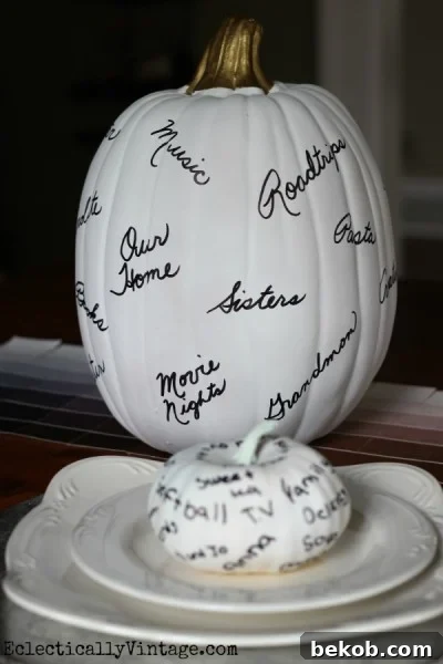 8 Thanksgiving Traditions to Spice Up Your Holiday 4 Thankful Pumpkins Thanksgiving Tradition