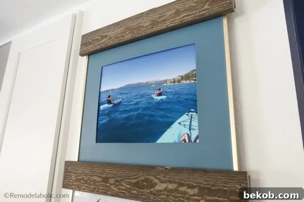 Frugal DIY Wall Decor for Grand Spaces 3 Large DIY Wall Decor Idea: Easy Diy Picture Ledge Prevents Photo Frames From Tipping And Falling