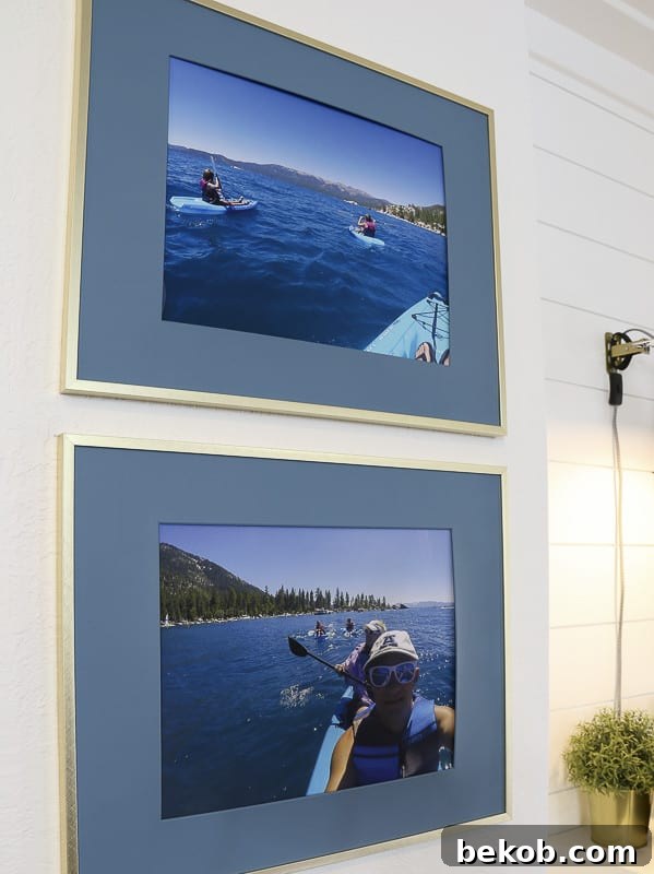 Frugal DIY Wall Decor for Grand Spaces 17 DIY Large Wall Decor Idea: Paint Photo Mats in Inexpensive Large Frames