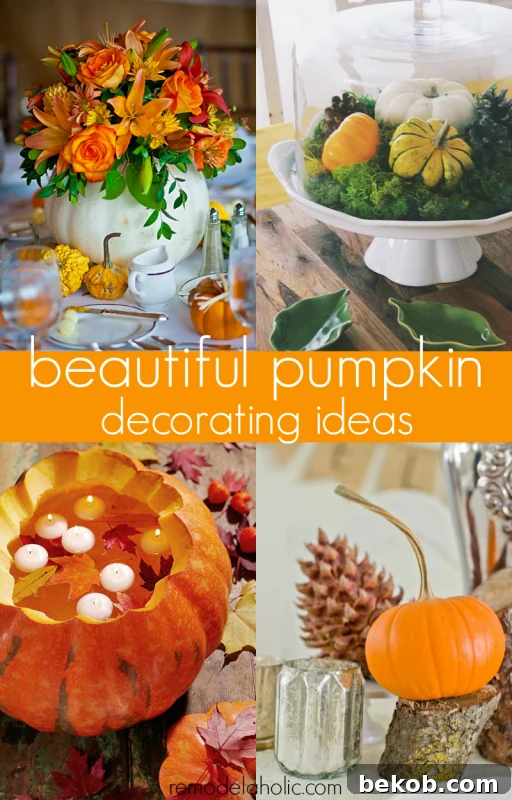 Stunning Pumpkin Centerpieces: Elevate Your Fall Table 2 Beautiful pumpkin tablescape ideas