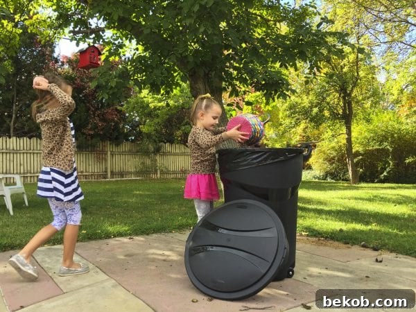 Collected walnuts in an Easter basket, a quick method