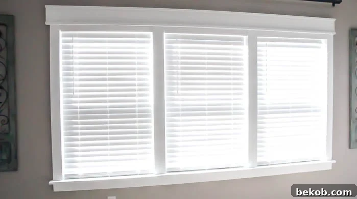 Painted and finished Craftsman window trim