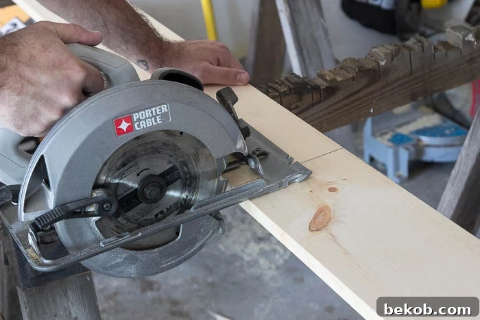 Cutting the header board