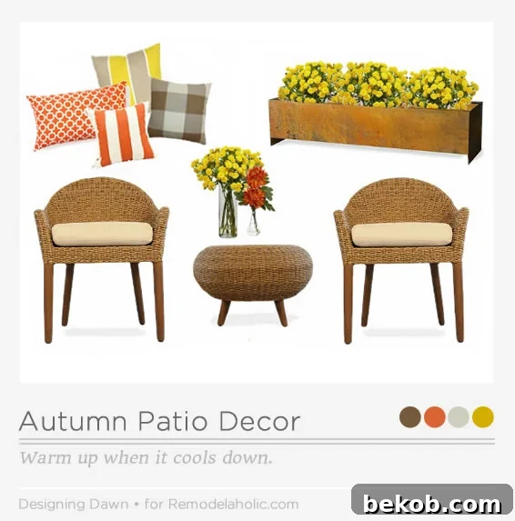 Transform your patio into a cozy autumn retreat with these inspiring ideas. Embrace warm colors, soft textures, and inviting lighting to extend your outdoor living season.