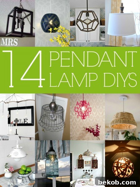 DIY Pendant Lamps via Remodelaholic