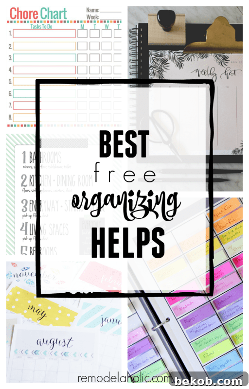 36 Free Printable Templates for Your Home Management Binder - Bekob