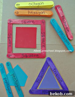 Building Shapes with Craft Sticks