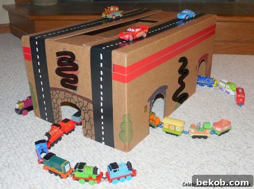 Cardboard Train Tunnel