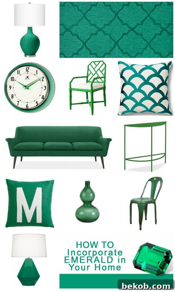 Elevate Your Home with Emerald Green Decor