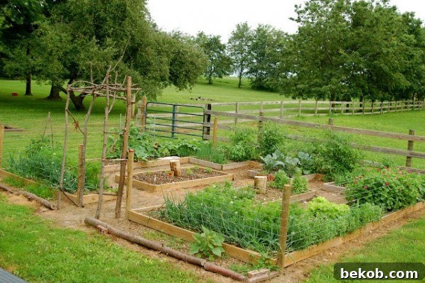 DIY Vegetable Garden Ideas For Raised Garden Beds And A Bean Trellis, Featured On Remodelaholic