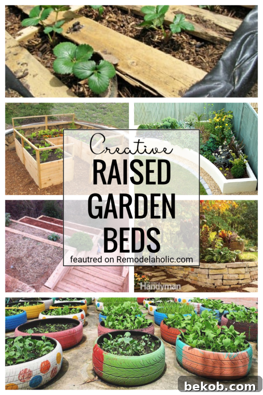Creative, Unique, And Awesome Raised Garden Bed Ideas Featured On Remodelaholic.com