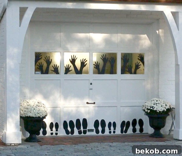 Spooky Halloween Vinyl Garage Door BHG