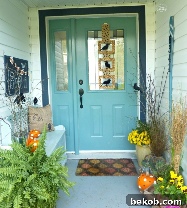Halloween Front Porch At Thehappyhousie 921x1024