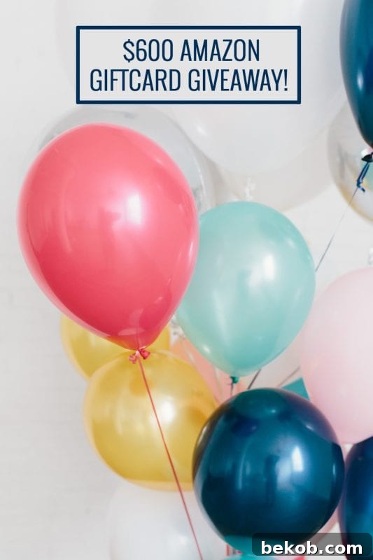 Enter to win SIX HUNDRED DOLLARS to spend on Amazon! Oh the possibilities!