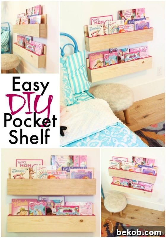 Easy DIY pocket Shelf Tutorial
