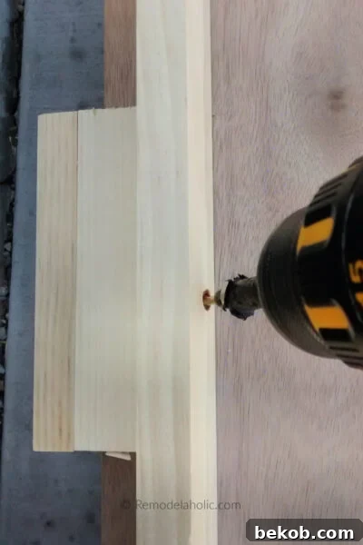 Easy DIY Folding Workbench Step 5b Remodelaholic