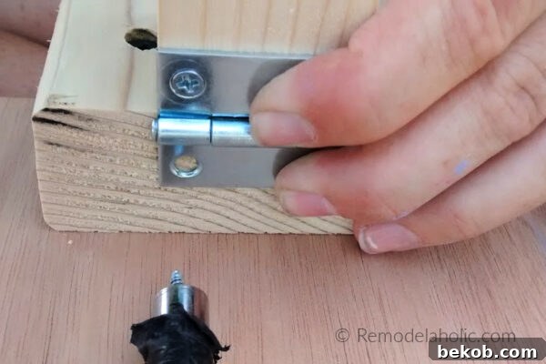 Easy DIY Folding Workbench Step 6c Remodelaholic