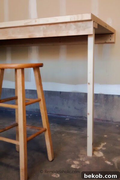Easy DIY Folding Workbench For The Garage Or Shop Remodelaholic