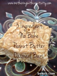 Peanut Butter Oatmeal Bars