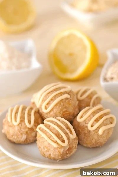 Lemon Coconut Oat Balls