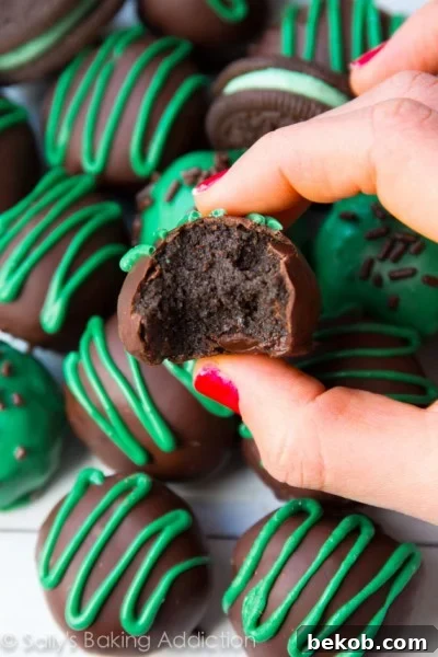 Mint Oreo Truffles