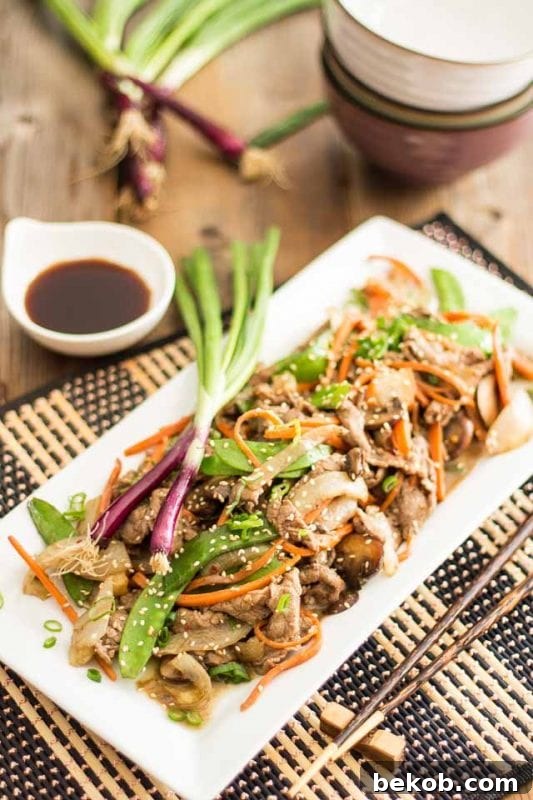 Quick and Easy Paleo Szechuan Beef - a healthy and spicy stir-fry.