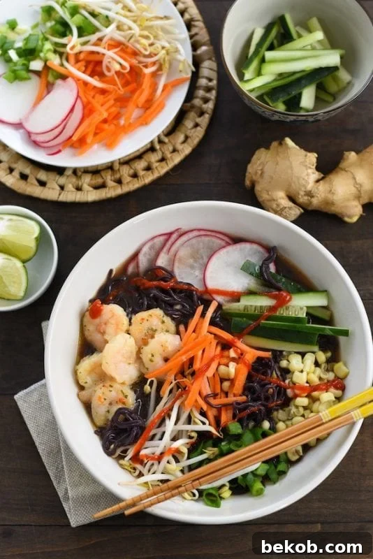 Quick-Fix Fancy Shrimp Ramen - elevated comfort food in minutes.