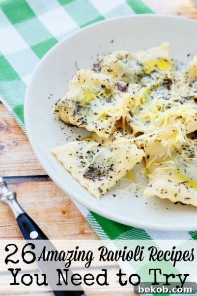 ravioli stuffed with ricotta and spinach