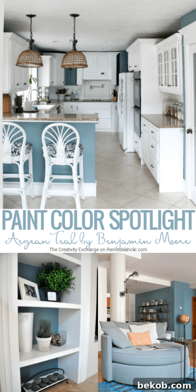 Aegean Teal by Benjamin Moore is one of the best rich teal paint colors out there, balancing warm and cool tones perfectly. Read more to learn why you should give this versatile transitional paint color a try!