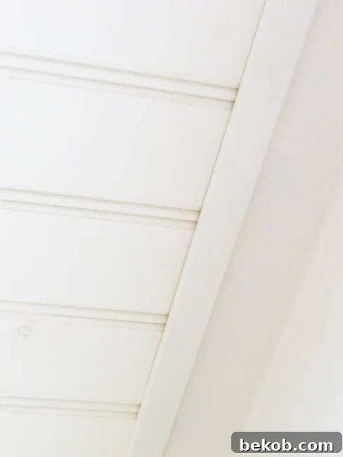 Adding Trim to Beadboard Ceiling Seams