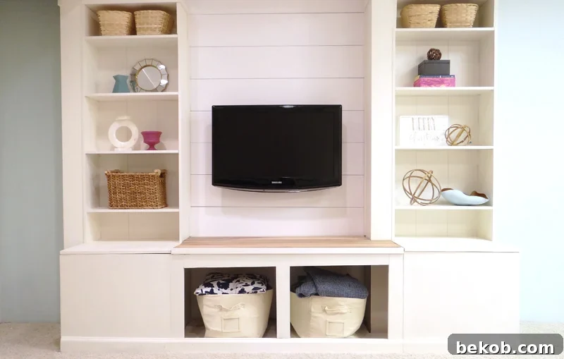 Built-in Media Wall Unit DIY Project