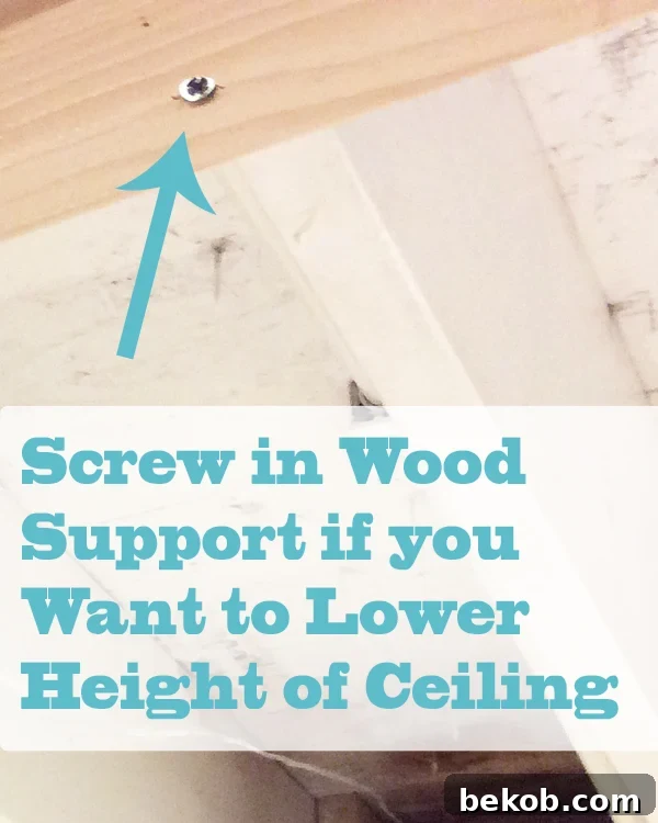 Installing Wood Supports for Beadboard Ceiling