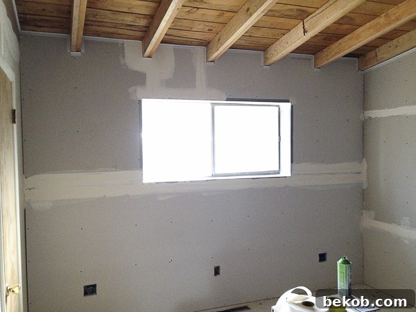 Ultimate Master Bedroom Oasis 8 Master bedroom with new drywall installed, showing a clean, fresh surface