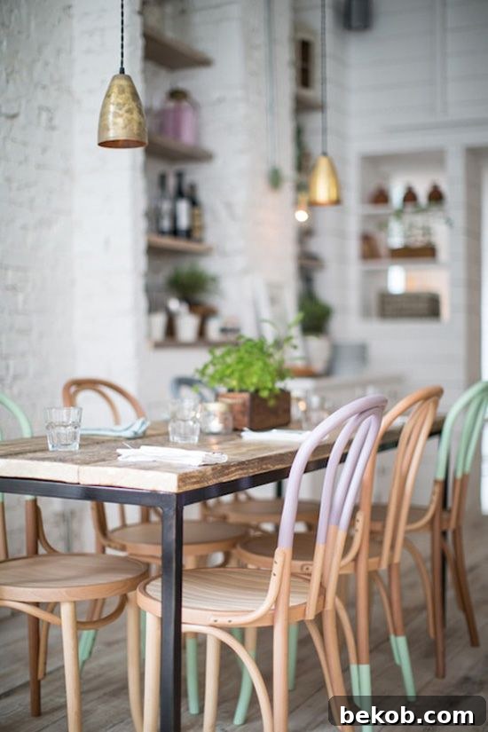 Remodelista - Restaurant Kitchen with Mint Green Walls and Copper Accents