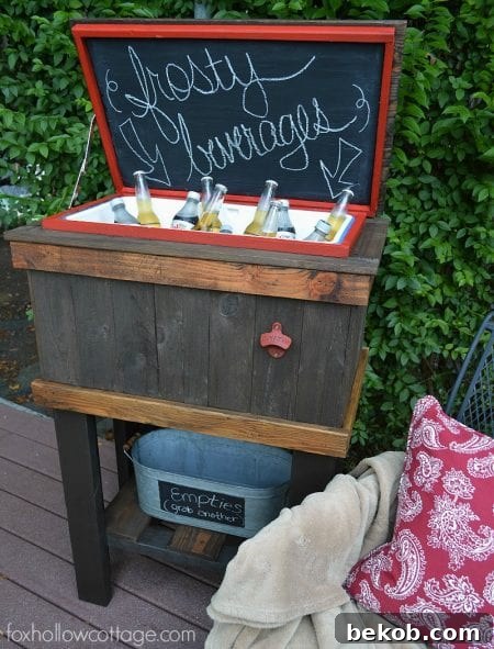 diy-reclaimed-wood-deck-cooler-stand-foxhollowcottage