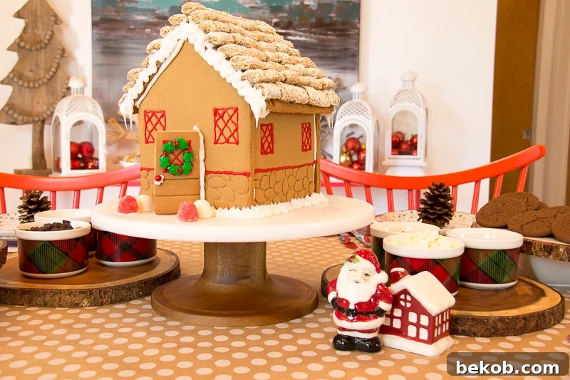 Holiday Cookie Decorating Bash! 6 Gingerbread House Centerpiece