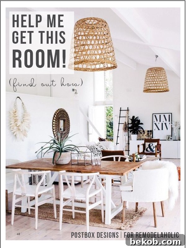 Transform your dining room into a Boho Chic paradise with this step-by-step guide. Discover how to take inspiration photos and turn them into reality, featuring warm woods, bold colors, and tribal patterns for a dreamy, wanderlust aesthetic.