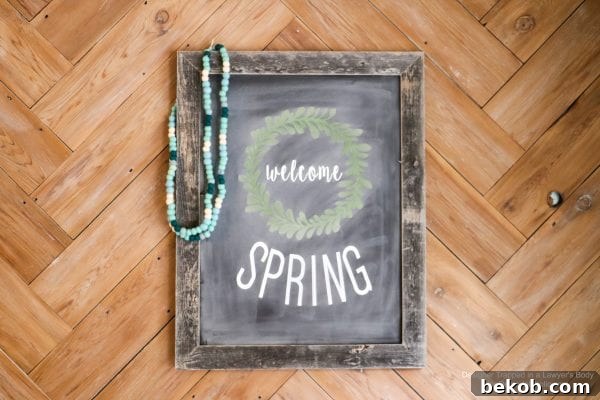 Creating Customizable Chalkboard Signs 11 Finished Chalkboard Sign 1