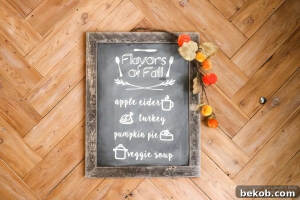 Creating Customizable Chalkboard Signs 12 Finished Chalkboard Sign 2