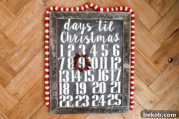 Finished Chalkboard Sign 3