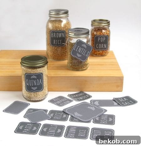 Creating Customizable Chalkboard Signs 16 Free Pantry Labels