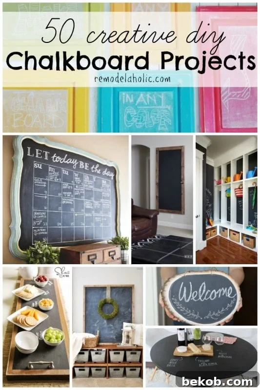 Creating Customizable Chalkboard Signs 19 Creative Chalkboard Projects