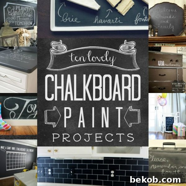 Creating Customizable Chalkboard Signs 20 Chalkboard Paint Projects