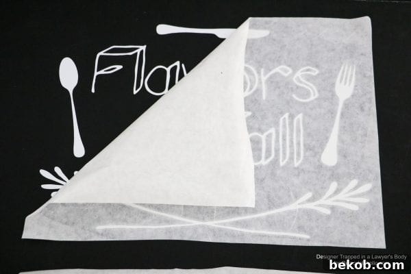 Removing Transfer Tape